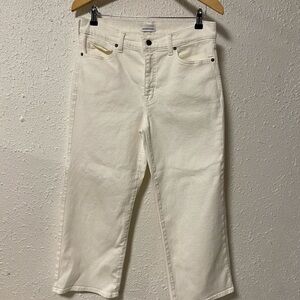 Nordstrom High Rise Wide Leg Ankle Jeans